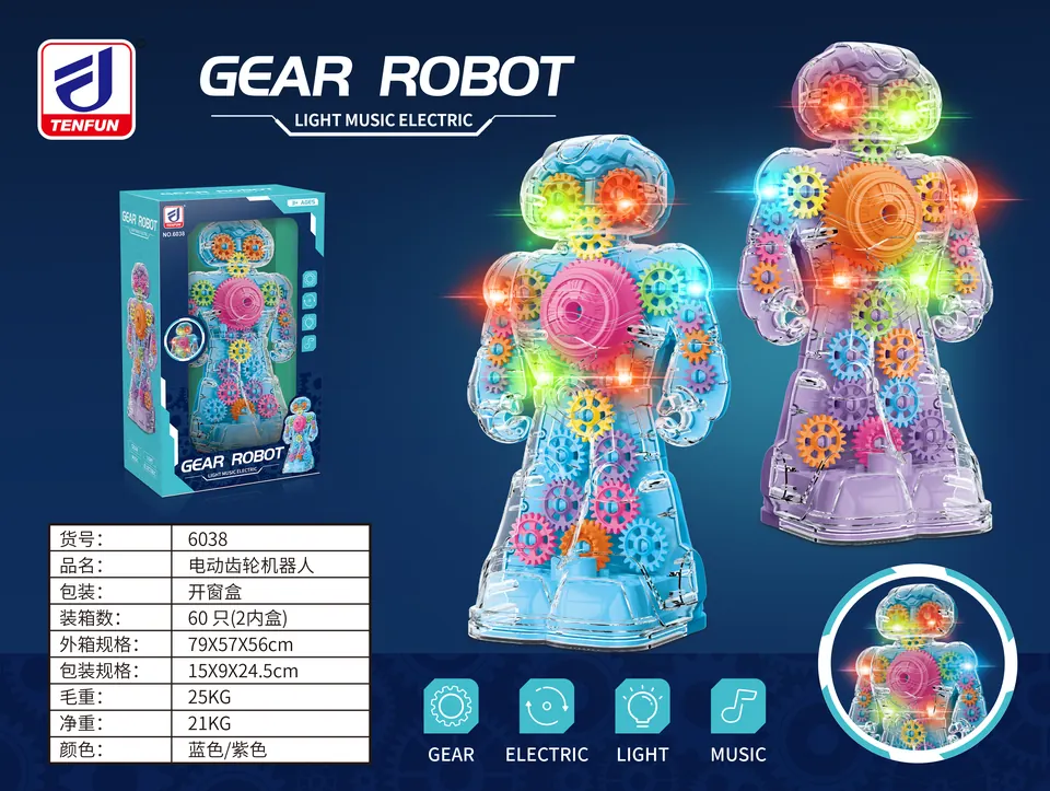 Electric Gear Robot Window Box wholesale from Qili Toys
