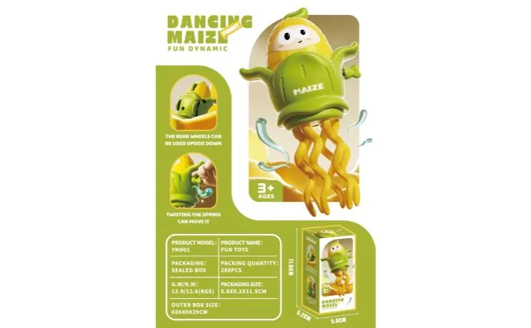 Fun Clockwork Dancing Corn Color Box wholesale from Qili Toys