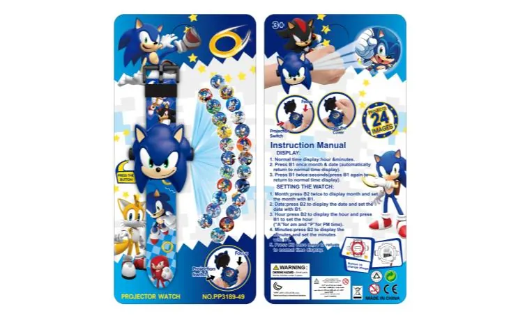Sonic Projection Watch Insert Board wholesale from Qili Toys