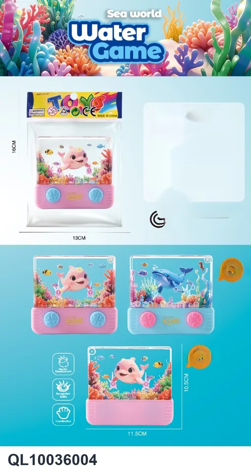 Fully Transparent Marine Animal Water Machine OPP Bag wholesale from Qili Toys