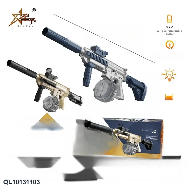 M416 Electric Water Gun (pvc magazine) English-Language Sealed Box wholesale from Qili Toys