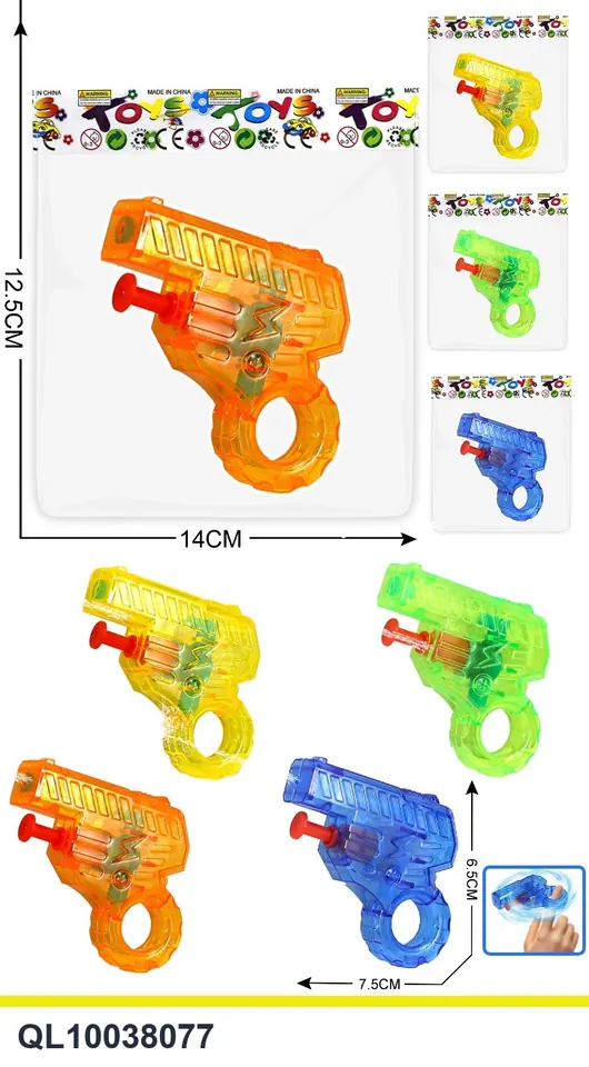 Mini Transparent Water Gun OPP Header Bag wholesale from Qili Toys