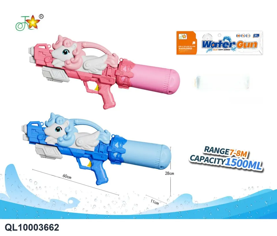 Pony Water Gun (blue, pink) PVC Header Bag wholesale from Qili Toys