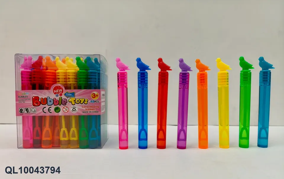 5ML Color Pigeon Test Tube Bubble Water PVC Box wholesale from Qili Toys