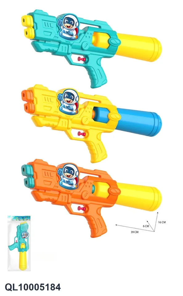 Cartoon Astronaut Dual Nozzle Water Gun OPP Bag wholesale from Qili Toys