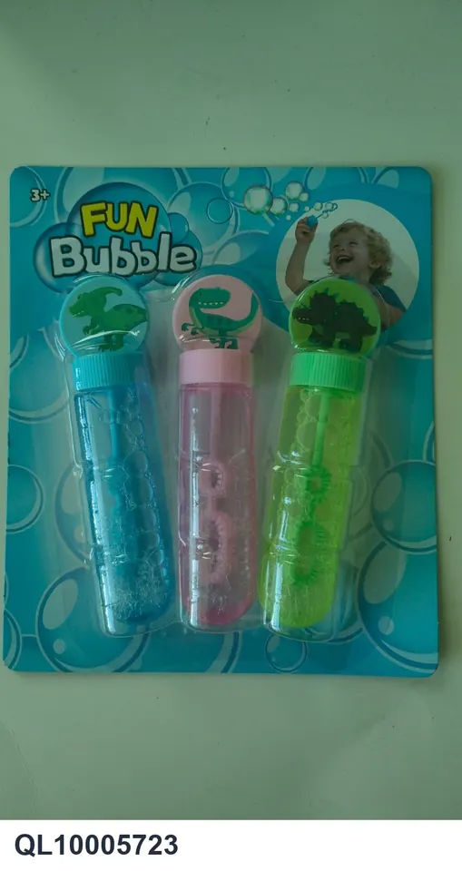 Dinosaur Blowing Bubbles 24Pcs Blister Board wholesale from Qili Toys
