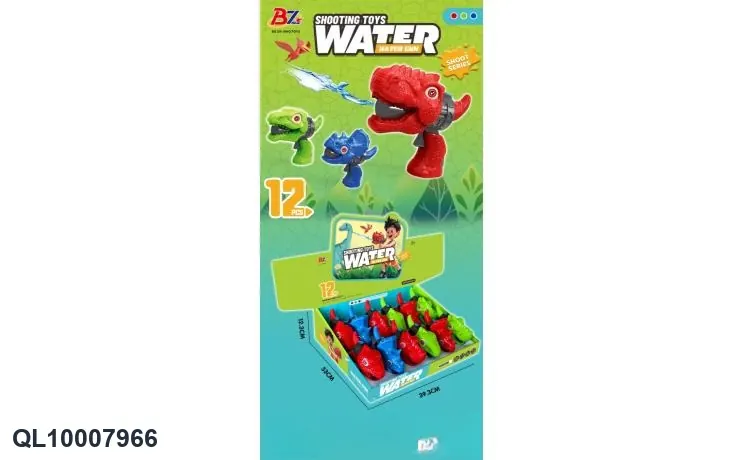 Dinosaur Water Gun (3 types mixed) Display Box wholesale from Qili Toys