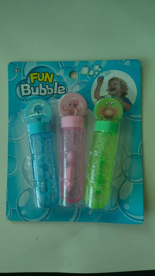 Marine Animals Blow Bubbles 24PCS Blister Board wholesale from Qili Toys