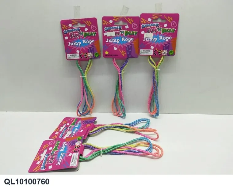 1.68 M Rainbow Glitter Jump Rope Hang Card wholesale from Qili Toys