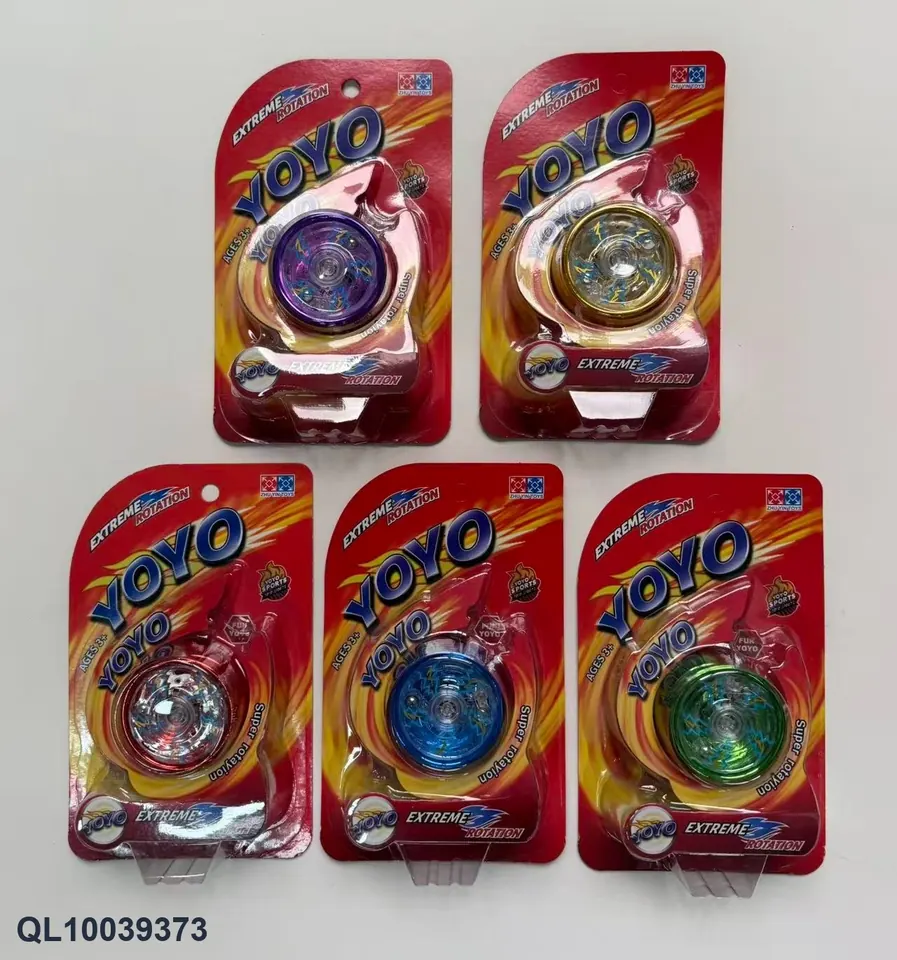 Alloy Three-Bearing Light Yo-Yo Blister Board wholesale from Qili Toys