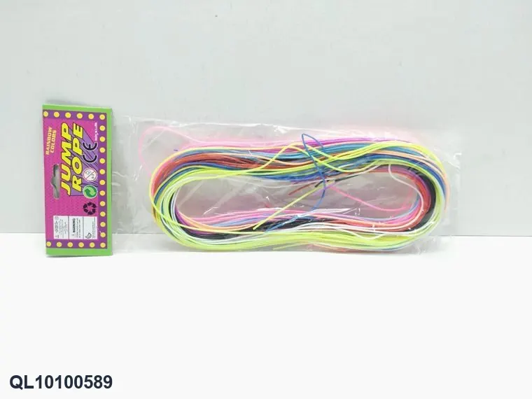 Braided Jump Rope (10 colors, 50 pcs/pack) Header Bag wholesale from Qili Toys