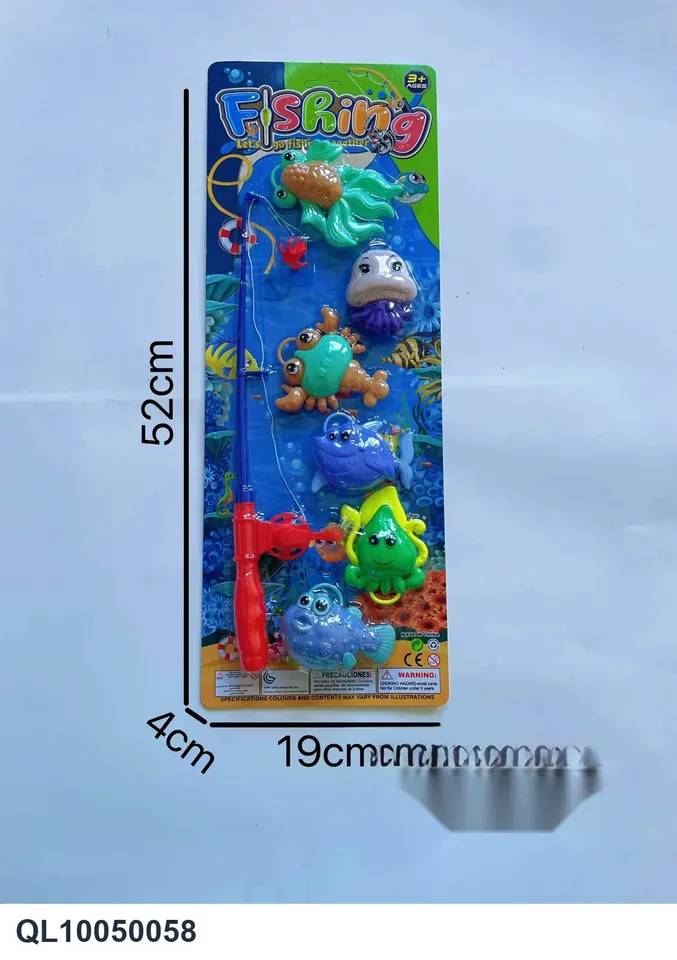 Fishing Toy Set, Play House Toys, Fishing Set, Fishing Rod Hook, Fishing Game, Water Fishing Toy, High Frequency Blister Board wholesale from Qili Toys