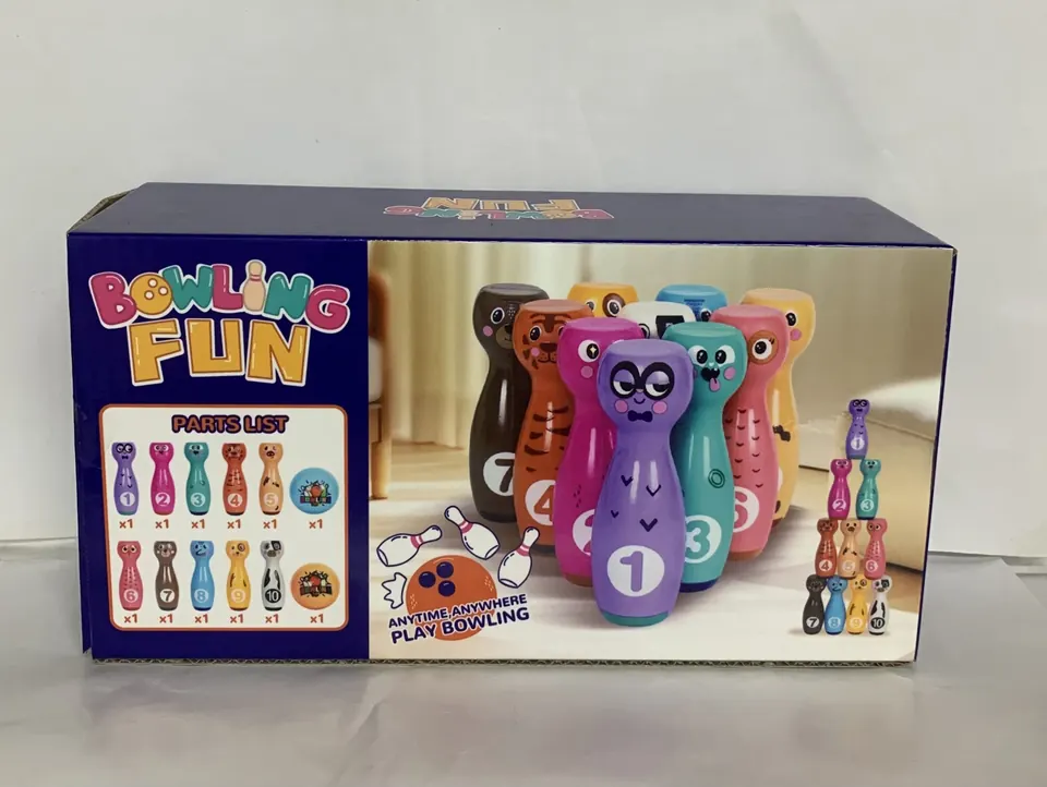 Fun Bowling Set Color Box wholesale from Qili Toys