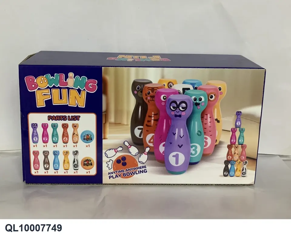 Fun Bowling Set Color Box wholesale from Qili Toys