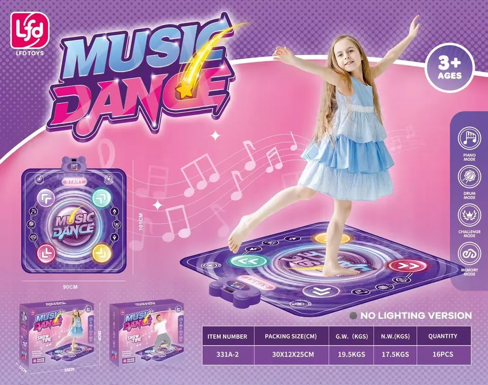 Music Dance Mat (Single-Light Version) Color Box wholesale from Qili Toys