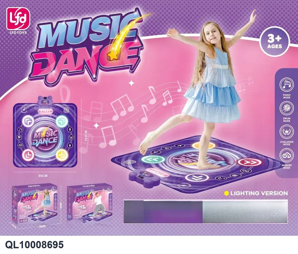 Music Dance Mat (Double-Light Version) Color Box wholesale from Qili Toys