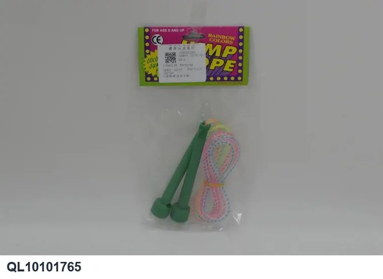 Rainbow Jump Rope / Straight Handle PVC Header Bag wholesale from Qili Toys