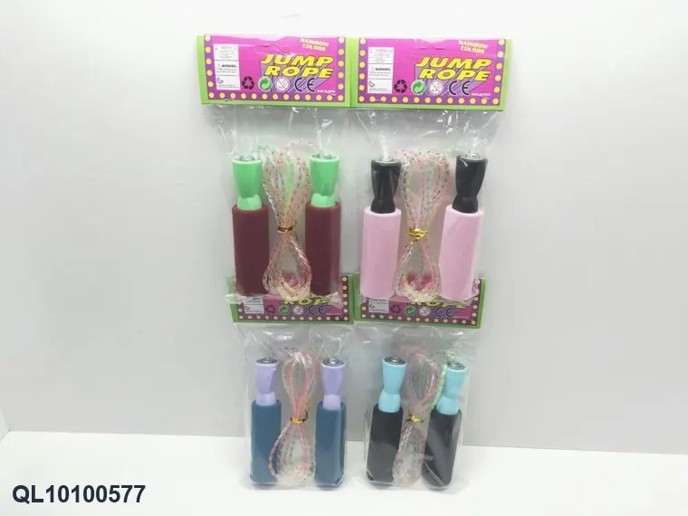 Rubber Bearing Jump Rope (mixed colors) Header Bag wholesale from Qili Toys