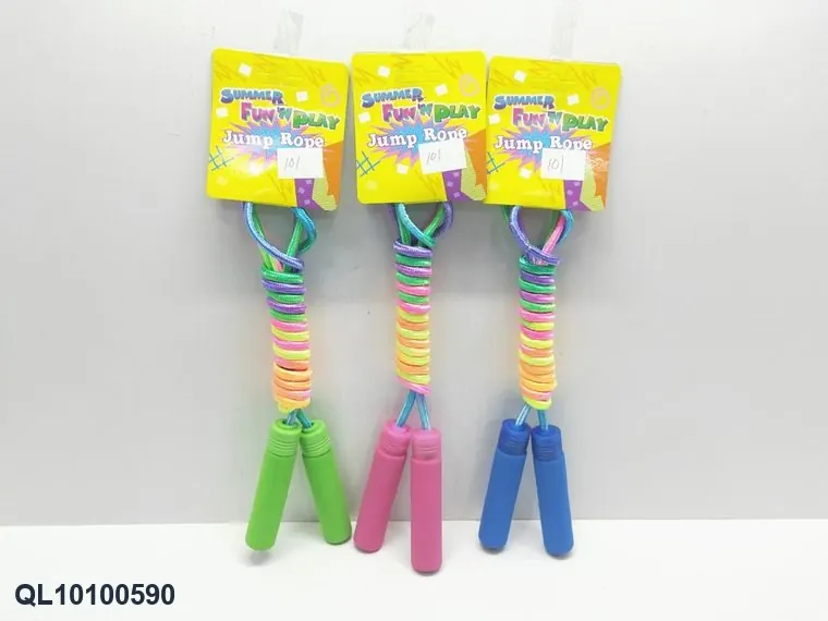 Seven-Color Jump Rope (mixed colors: red, yellow, blue) Hang Card wholesale from Qili Toys