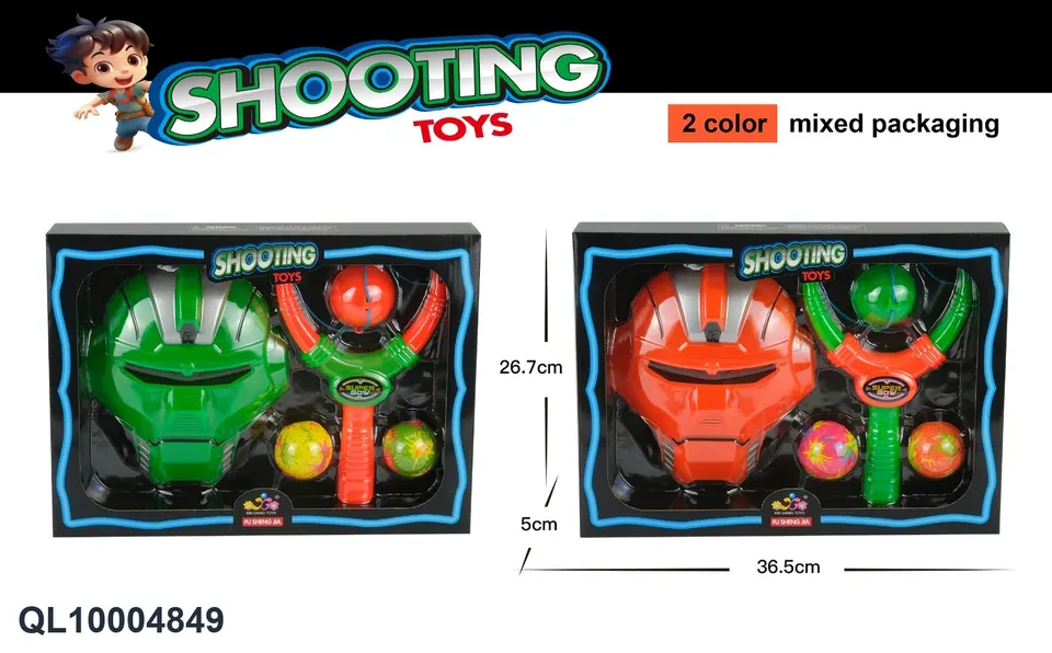 Slingshot (single style 2 colors mixed: green, orange) Window Box wholesale from Qili Toys