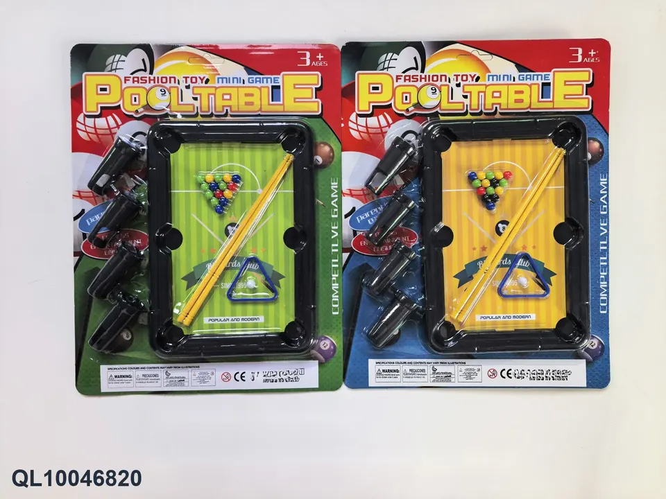 Billiards And Billiards Set (mixed two-color cardboard) Blister Board wholesale from Qili Toys