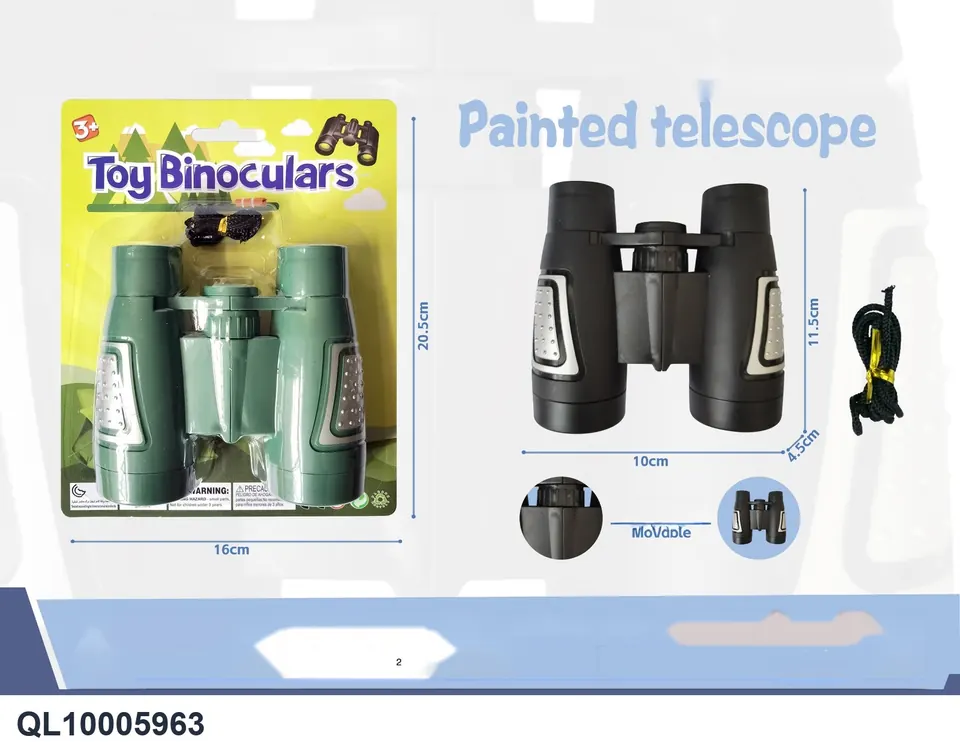 Spray-Painted Binoculars (two colors randomly mixed) Blister Board wholesale from Qili Toys