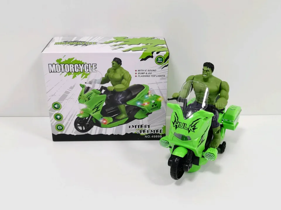 Electric Hulk Motorcycle (universal, lights, sirens) Color Box wholesale from Qili Toys