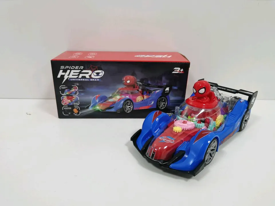 Gear-Driven Electric Light And Music F1 Racing Car Music, Spider-Man (without power supply) Sealed Box wholesale from Qili Toys