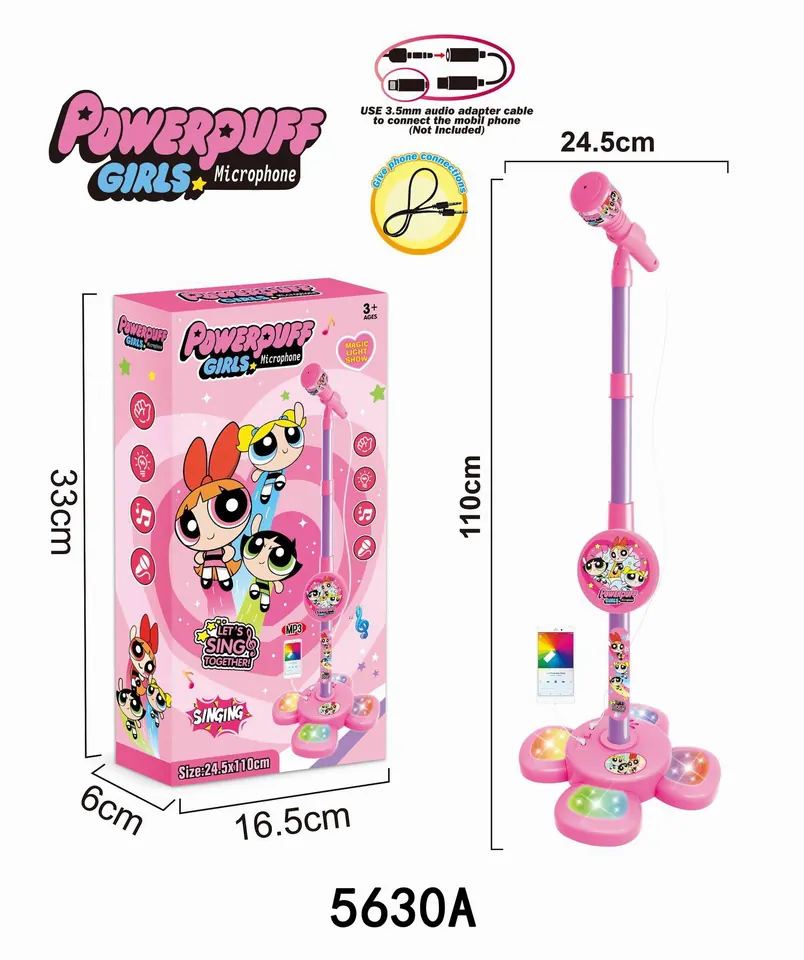 Stunning Lighting Assembly Microphone (powerpuff girls) Sealed Box wholesale from Qili Toys