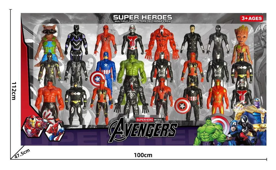 Avengers 24-Man Alliance Color Box wholesale from Qili Toys