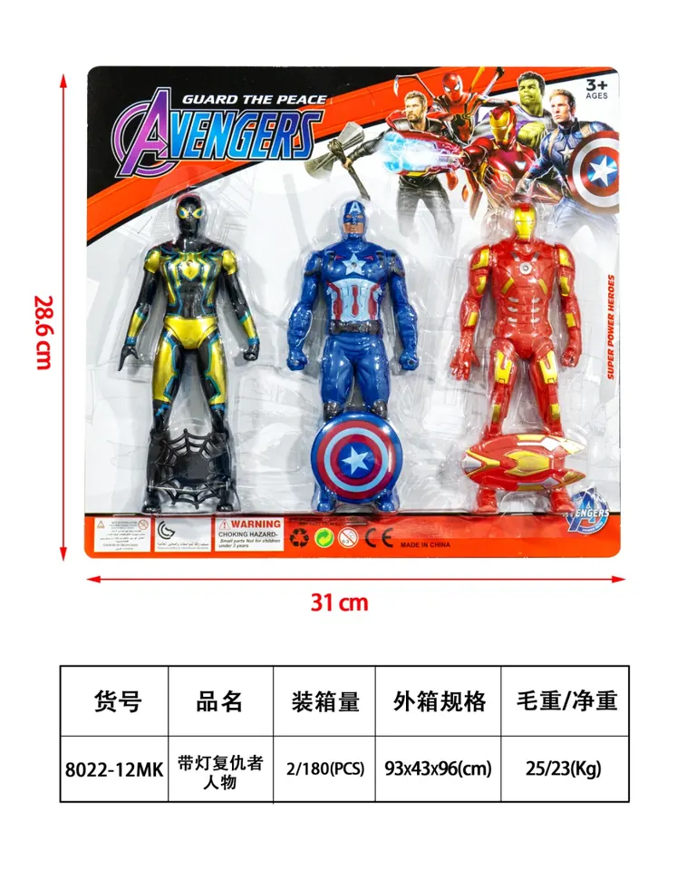 Avengers Characters With Lights Blister Board wholesale from Qili Toys