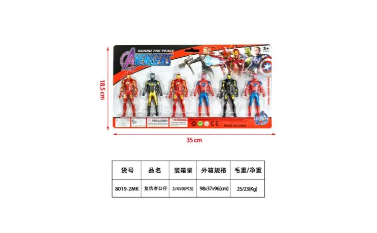 Avengers Doll Blister Board wholesale from Qili Toys