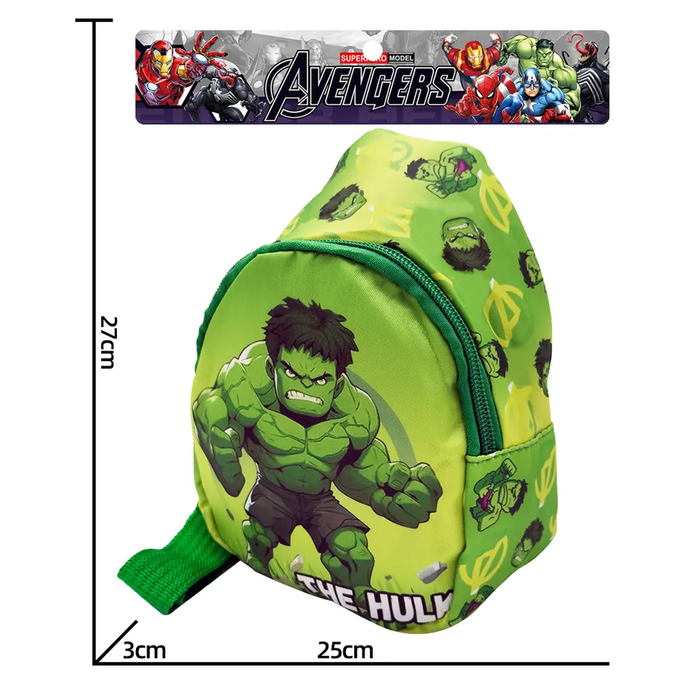 Avengers Hulk Kids Backpack PVC Bag wholesale from Qili Toys