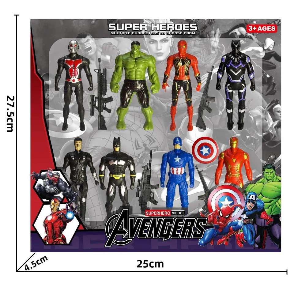 Avengers (color box) 8-Person Gun Fighting Set A Color Box wholesale from Qili Toys