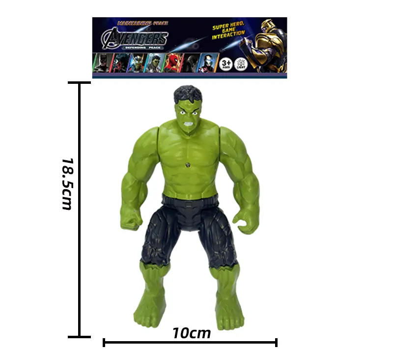 Hulk/With Lights (head, hands and feet movable) PVC wholesale from Qili Toys