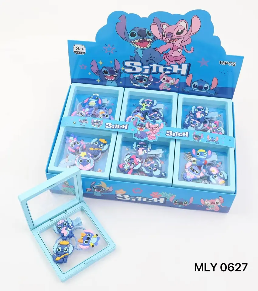 Stitch Hair Tie Set (18pcs single price) Display Box wholesale from Qili Toys