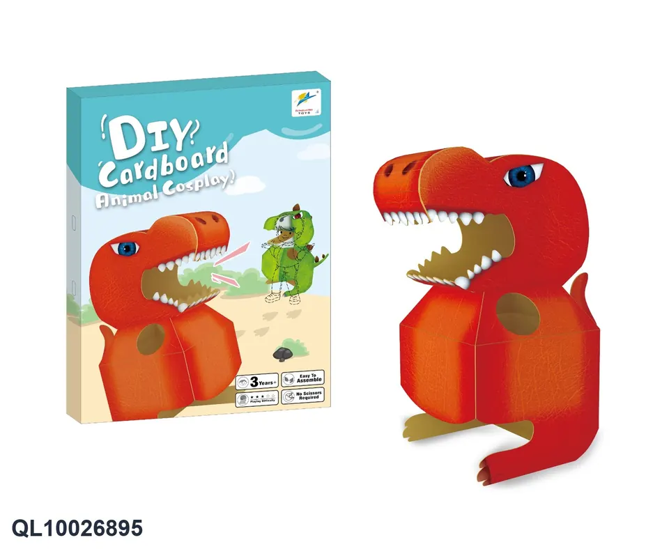 3D 3D Jigsaw Puzzle-Dinosaur Animal Figure Set 9PCS Color Box wholesale from Qili Toys