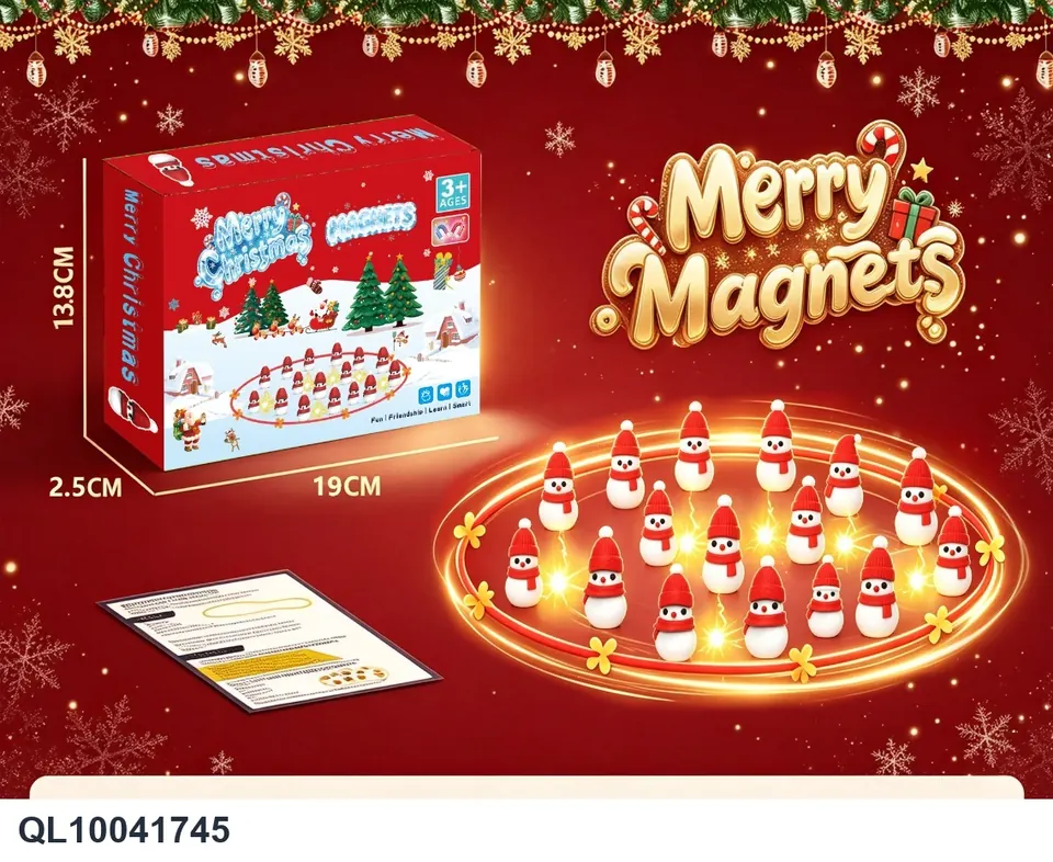 Christmas Snowman Magnetic Chess Game Sealed Box wholesale from Qili Toys