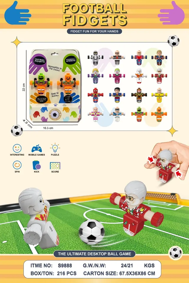 <Desktop Game Decompression Series> 2 Players With 1 Ball Card Board Packaging 3 Mixed Packages Tie Board wholesale from Qili Toys