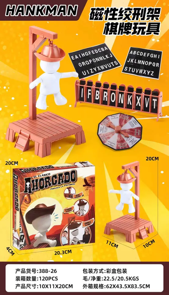 Gallows-Themed Board Game Toys Color Box wholesale from Qili Toys