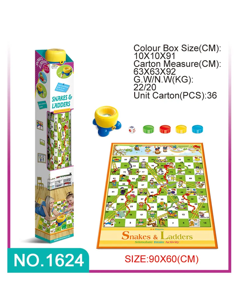 Large Trumpet Mounted Dice Bell Snake Chess [90*60] Window Box wholesale from Qili Toys