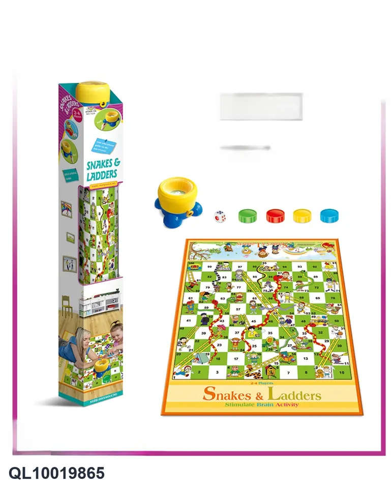 Large Trumpet Mounted Dice Bell Snake Chess [90*60] Window Box wholesale from Qili Toys