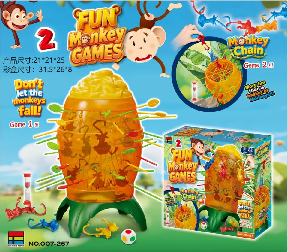 Large Tumbling Monkeys Pick-A-Stick Game 2-In-1 Color Box wholesale from Qili Toys