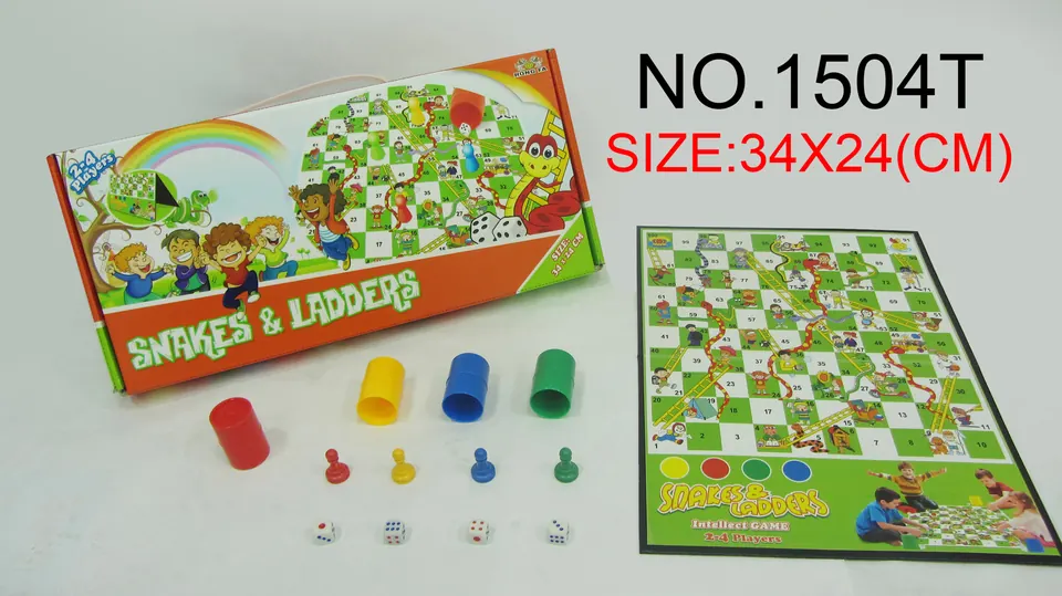 Medium T Board Snake Chess [Chessboard 35*25CM] Portable Box wholesale from Qili Toys