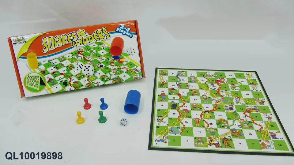 Small T Board Snake Chess [Chessboard 25*25CM] Color Box wholesale from Qili Toys