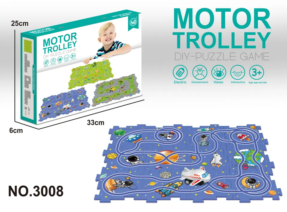 Space-Themed Jigsaw Puzzle With 13 Pieces Color Box wholesale from Qili Toys
