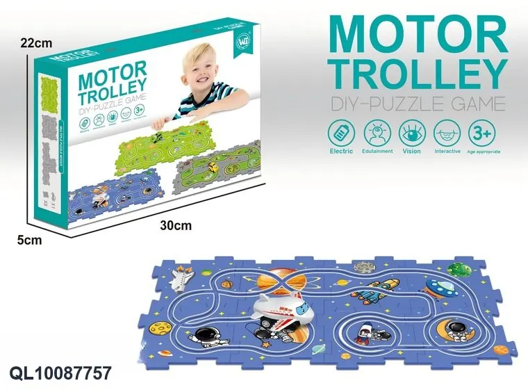 Space-Themed Jigsaw Puzzle, 9 Pieces Color Box wholesale from Qili Toys