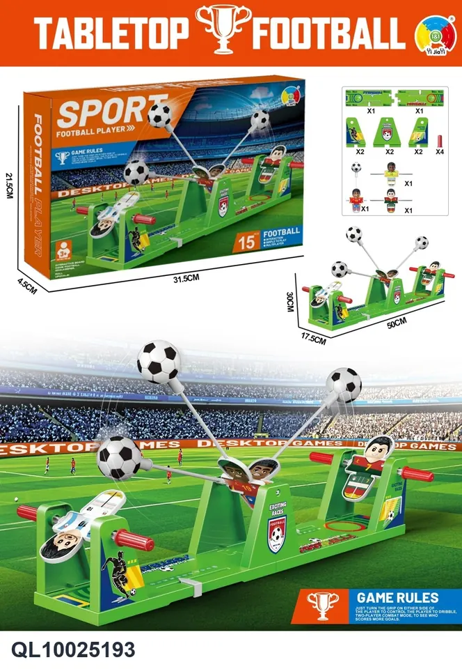 Tabletop Game Board - Volley Shot Soccer Color Box wholesale from Qili Toys