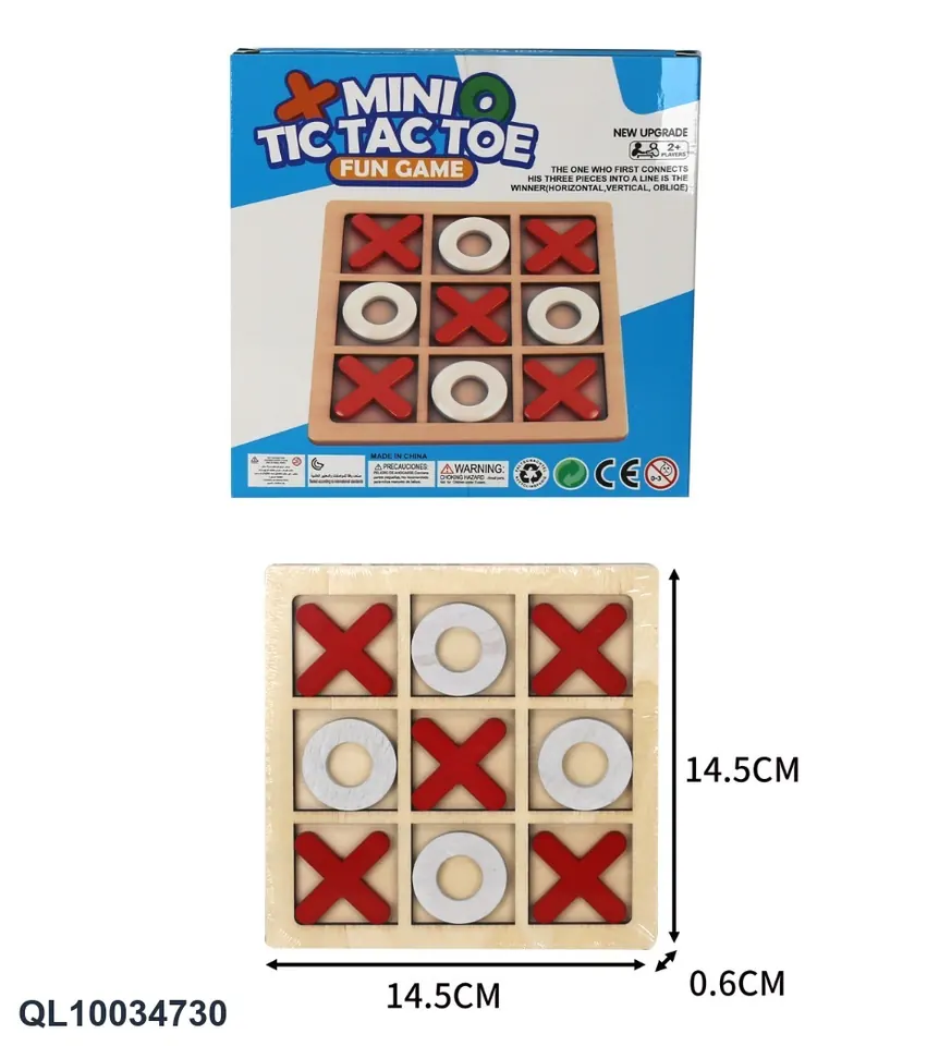 Wooden XO Tic Tac Toe Color Box wholesale from Qili Toys