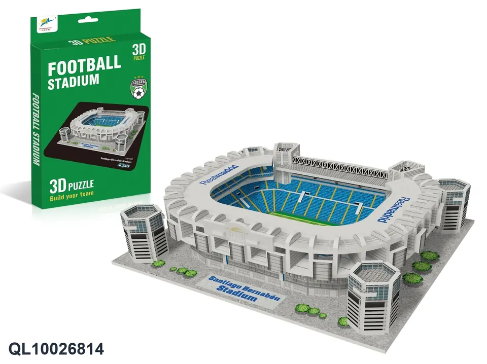 3D Jigsaw Puzzle-Santiago Bernabeu [Small] 42PCS Color Box wholesale from Qili Toys